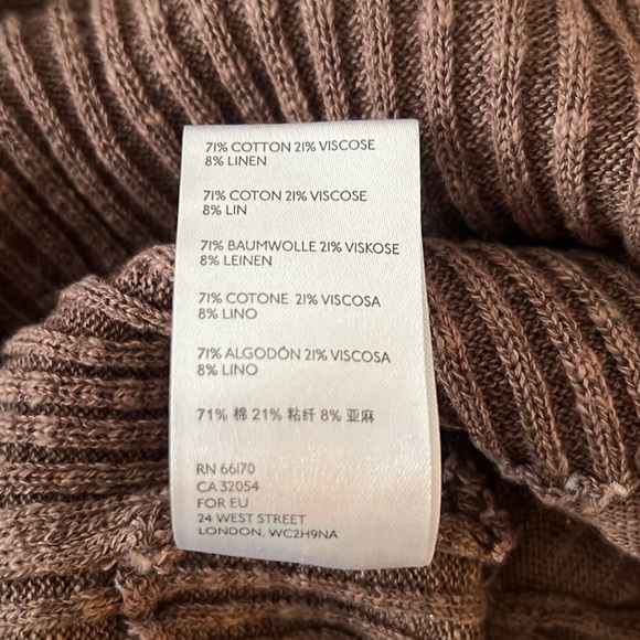 Free People Elegant Brown Ribbed Romber - Picture 14 of 14